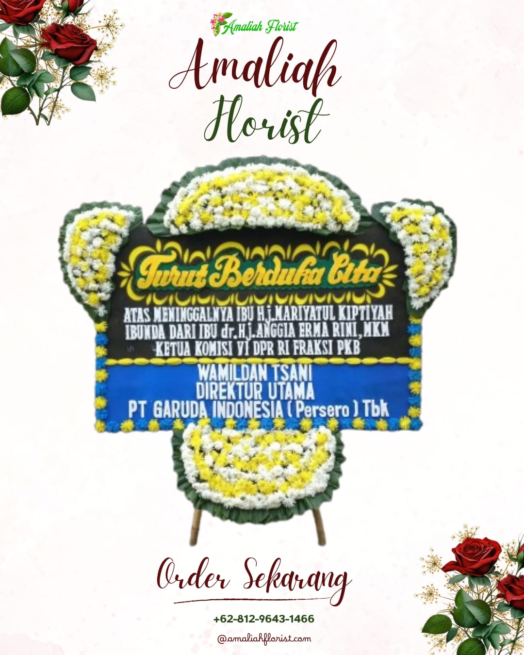 Papan Bunga Duka Pariaman Tengah